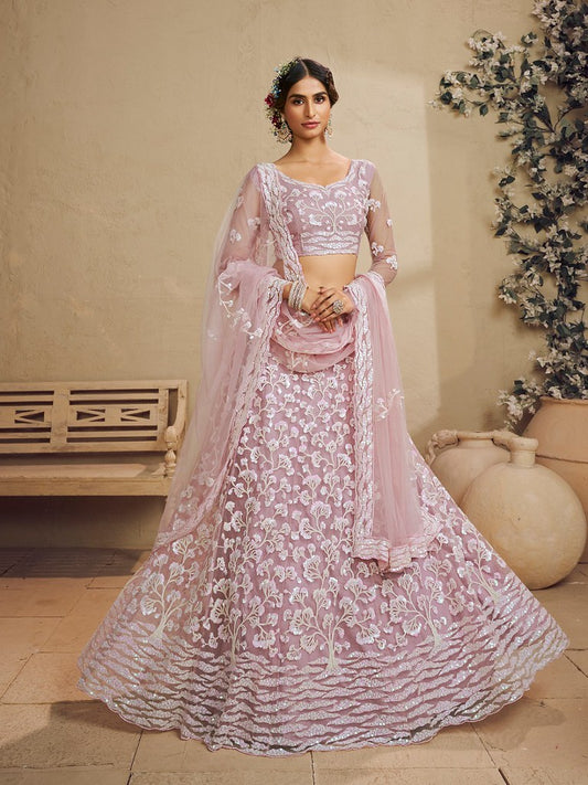 Saaz Collection Pink Lehenga Choli