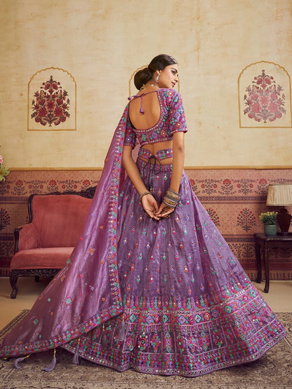 Saaz Collection Lavender Lehenga Choli