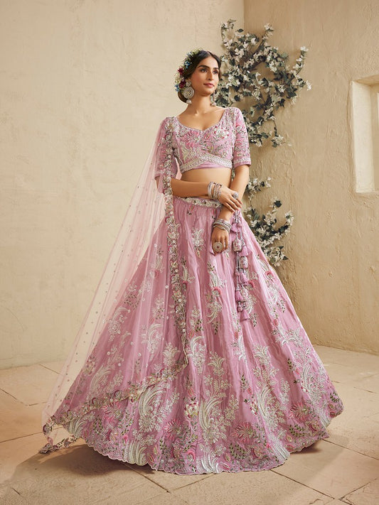 Saaz Collection Pink Lehenga Choli