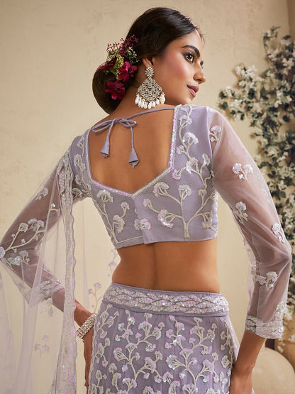 Saaz Collection Lavender Lehenga Choli