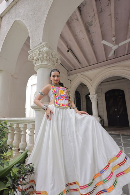 Tarangini Collection White Lehenga Choli