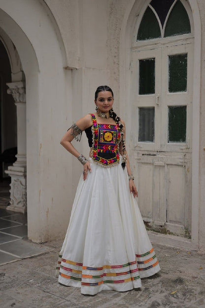 Tarangini Collection White Lehenga Choli