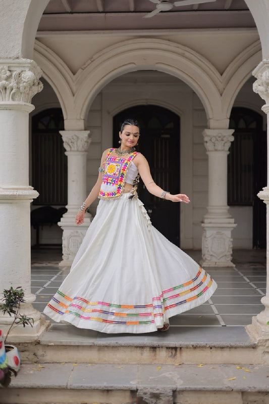 Tarangini Collection White Lehenga Choli