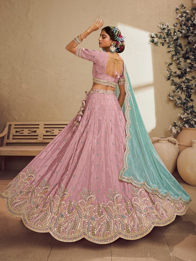 Saaz Collection Pink Lehenga Choli