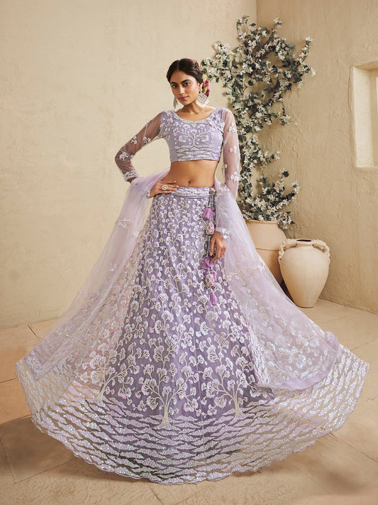 Saaz Collection Lavender Lehenga Choli