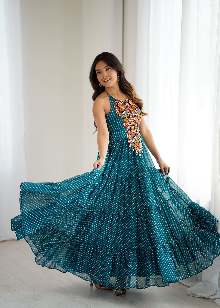 Sanskriti Gown Teal