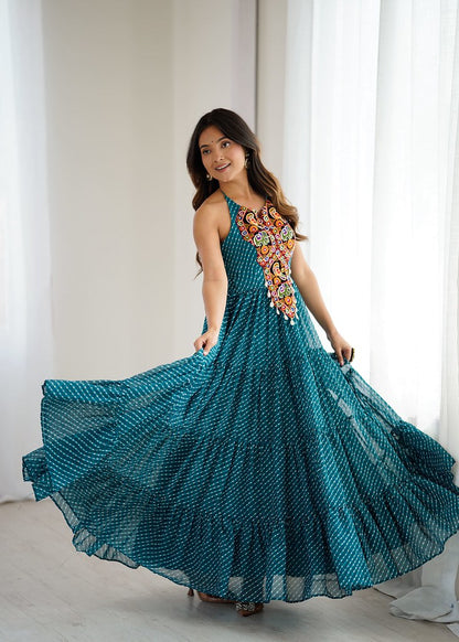 Sanskriti Gown Teal