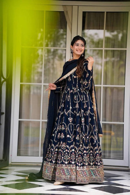 Rangini Gown Navy Blue