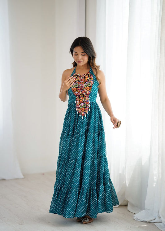 Sanskriti Gown Teal