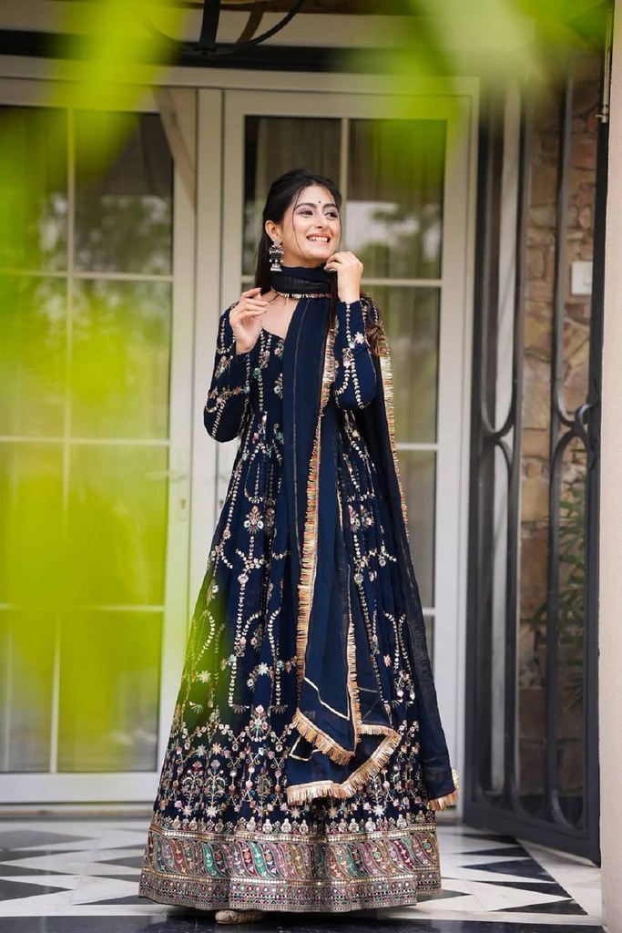 Rangini Gown Navy Blue