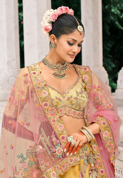 Rangtarang Silk Lehenga Collection Yellow