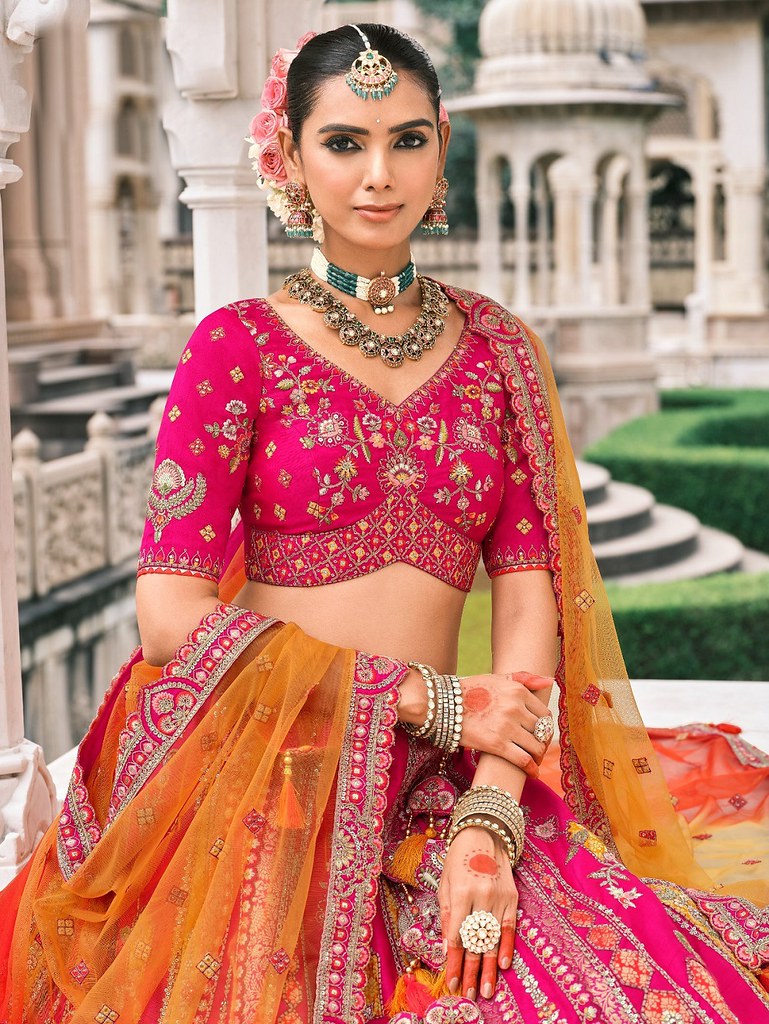 Rangtarang Silk Lehenga Collection Pink