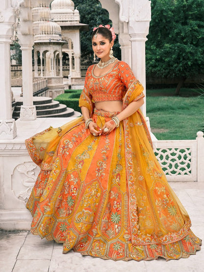 Rangtarang Silk Lehenga Collection Multi