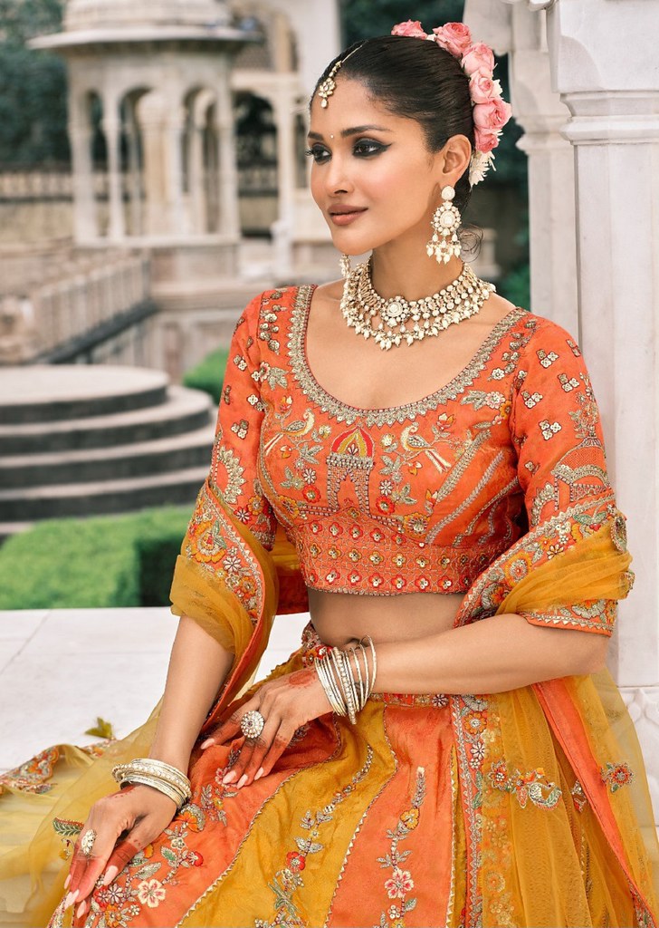 Rangtarang Silk Lehenga Collection Multi