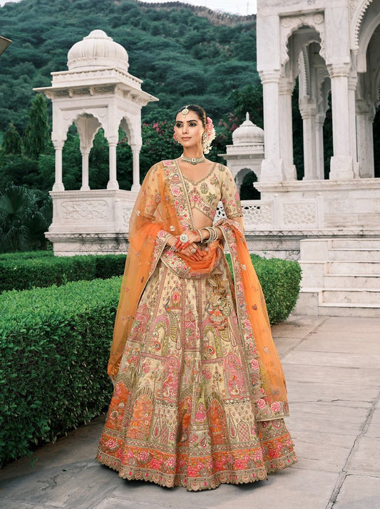 Rangtarang Silk Lehenga Collection Multi