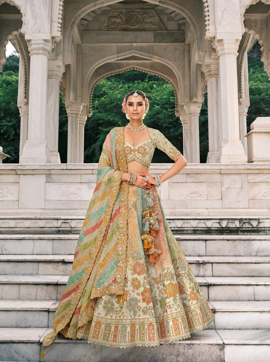 Rangtarang Silk Lehenga Collection Multi