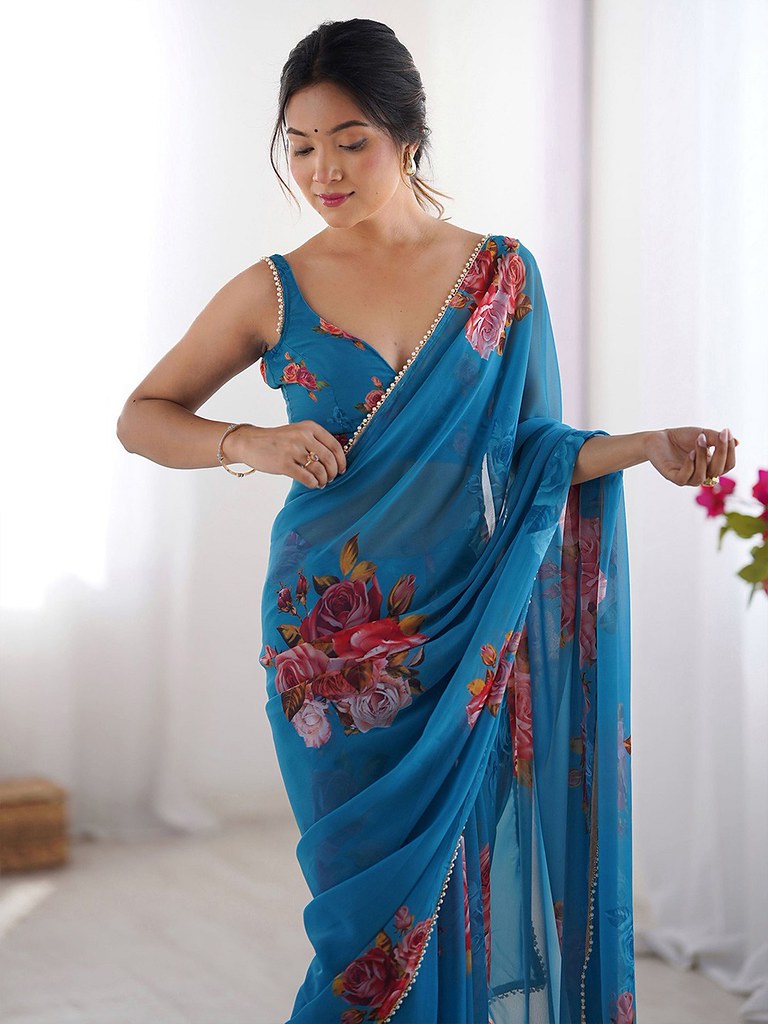 Zarika Saree Collection Blue