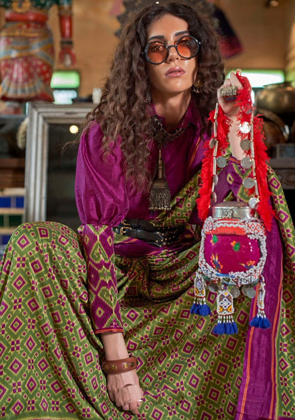 Aarvi Function Wear Collection Mehendi Green