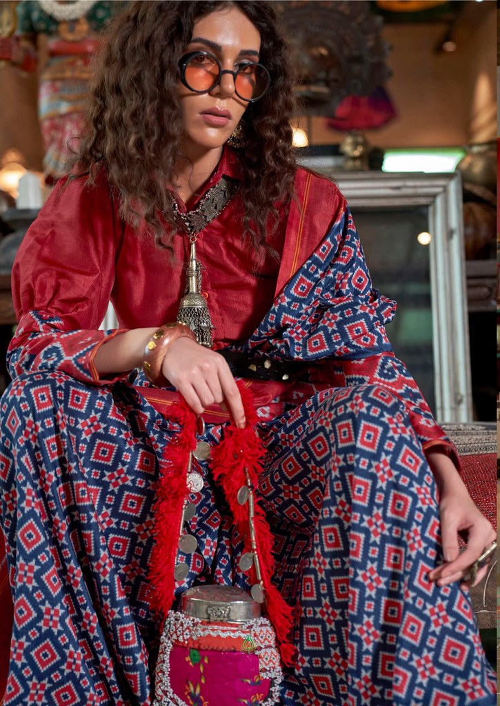 Aarvi Function Wear Collection Navy Blue