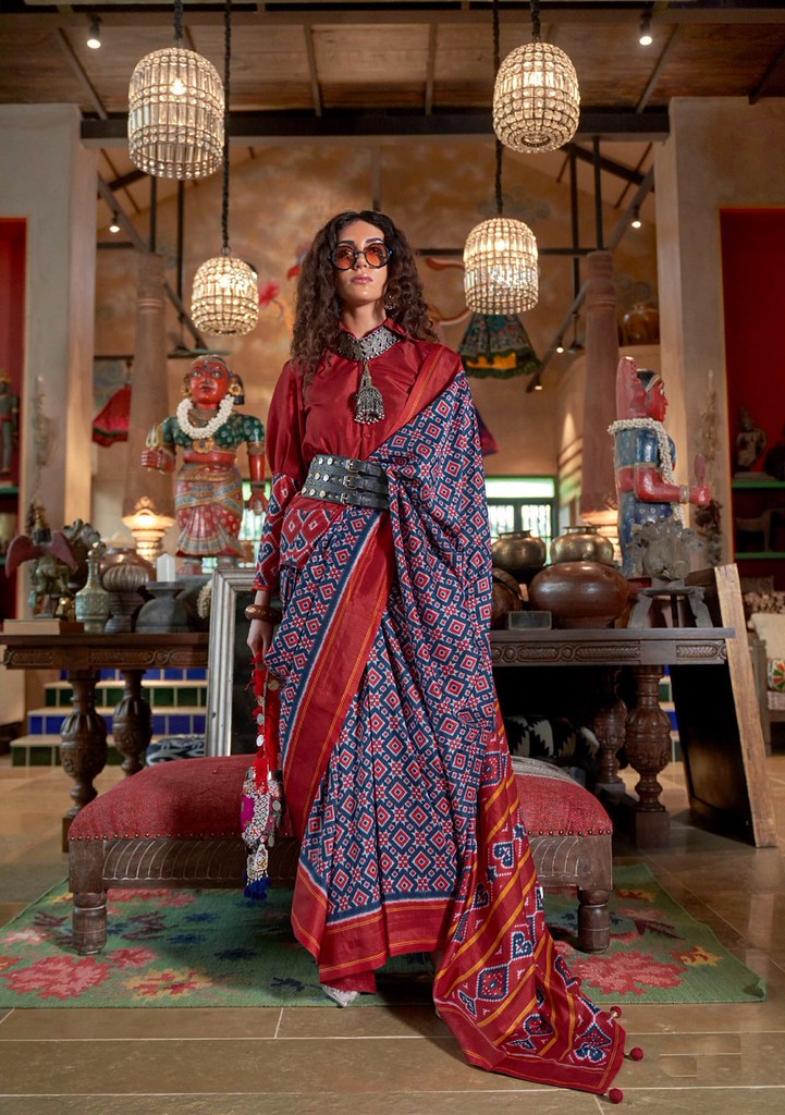 Aarvi Function Wear Collection Navy Blue