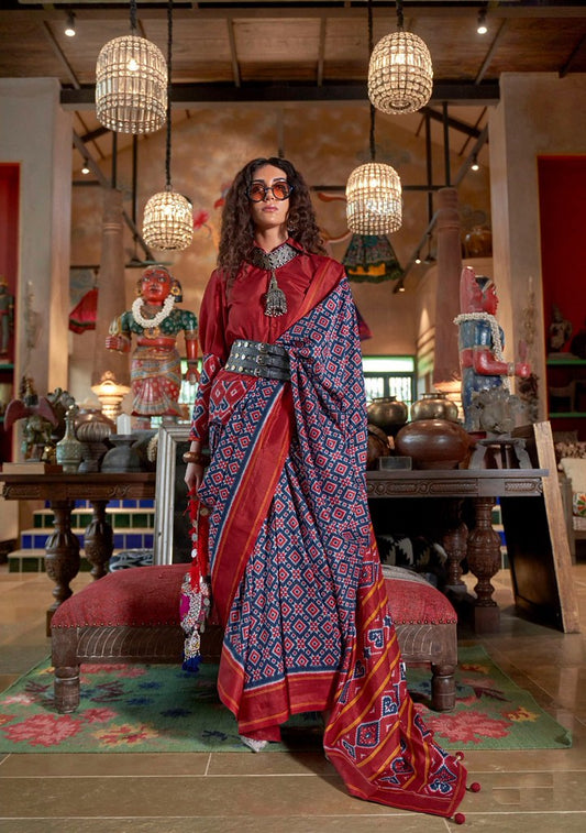 Aarvi Function Wear Collection Navy Blue