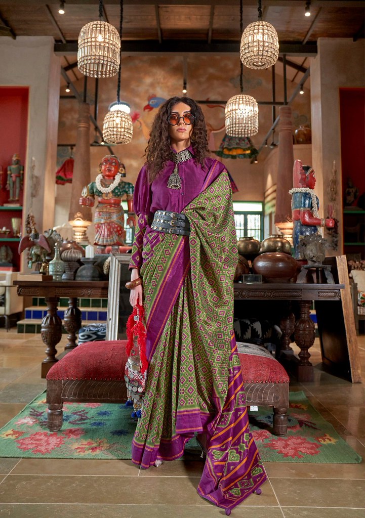 Aarvi Function Wear Collection Mehendi Green