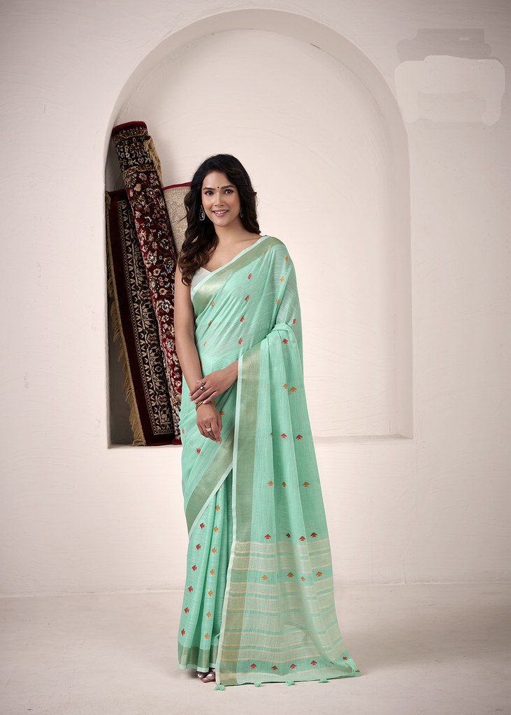 Nayantara Linen Silks Mint