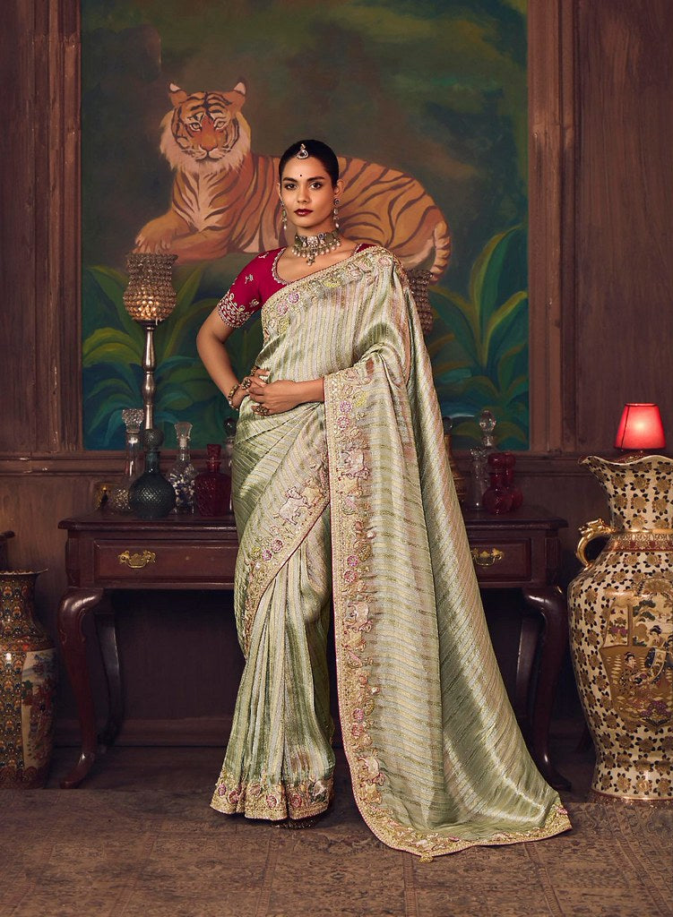 Suhasra Silk Saree Weaves Multi