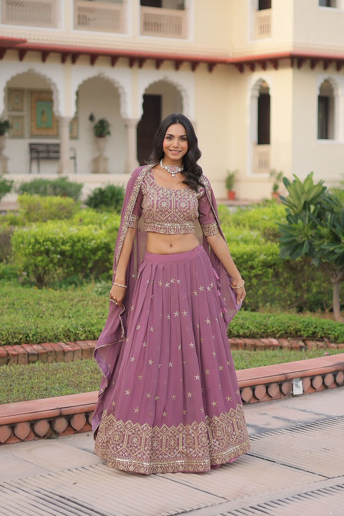 Ethnica Lehenga Set Onion