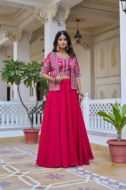 ElaraVogue Lehenga Choli  Set Pink