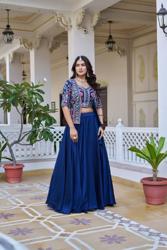 ElaraVogue Lehenga Choli  Set Blue