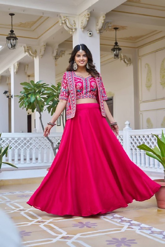 ElaraVogue Lehenga Choli  Set Pink