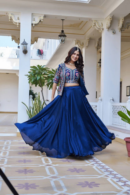 ElaraVogue Lehenga Choli  Set Blue
