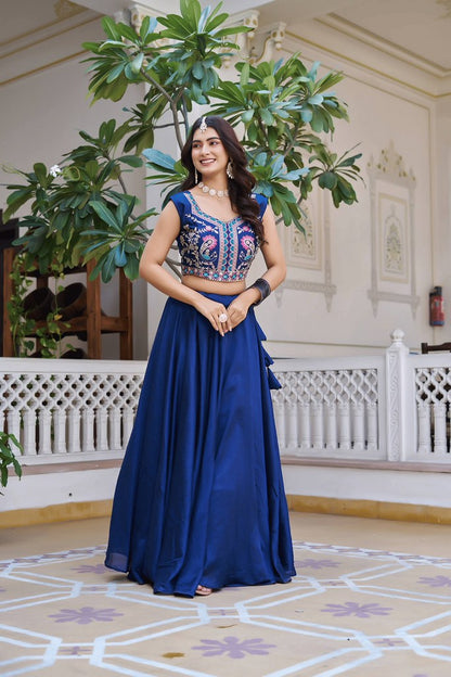ElaraVogue Lehenga Choli  Set Blue