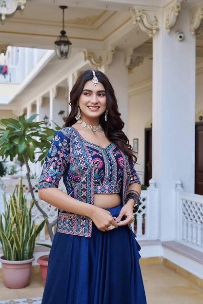 ElaraVogue Lehenga Choli  Set Blue