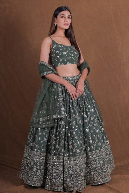 Vivanta Regal Lehenga Set Mehendi