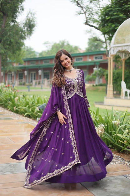RubyMist Ensemble Gown Purple