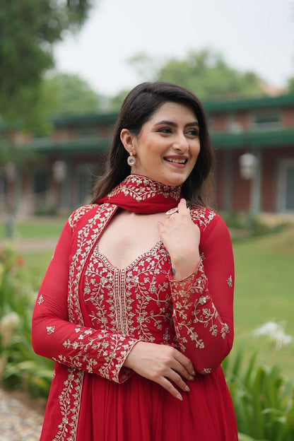 RubyMist Ensemble Gown Red