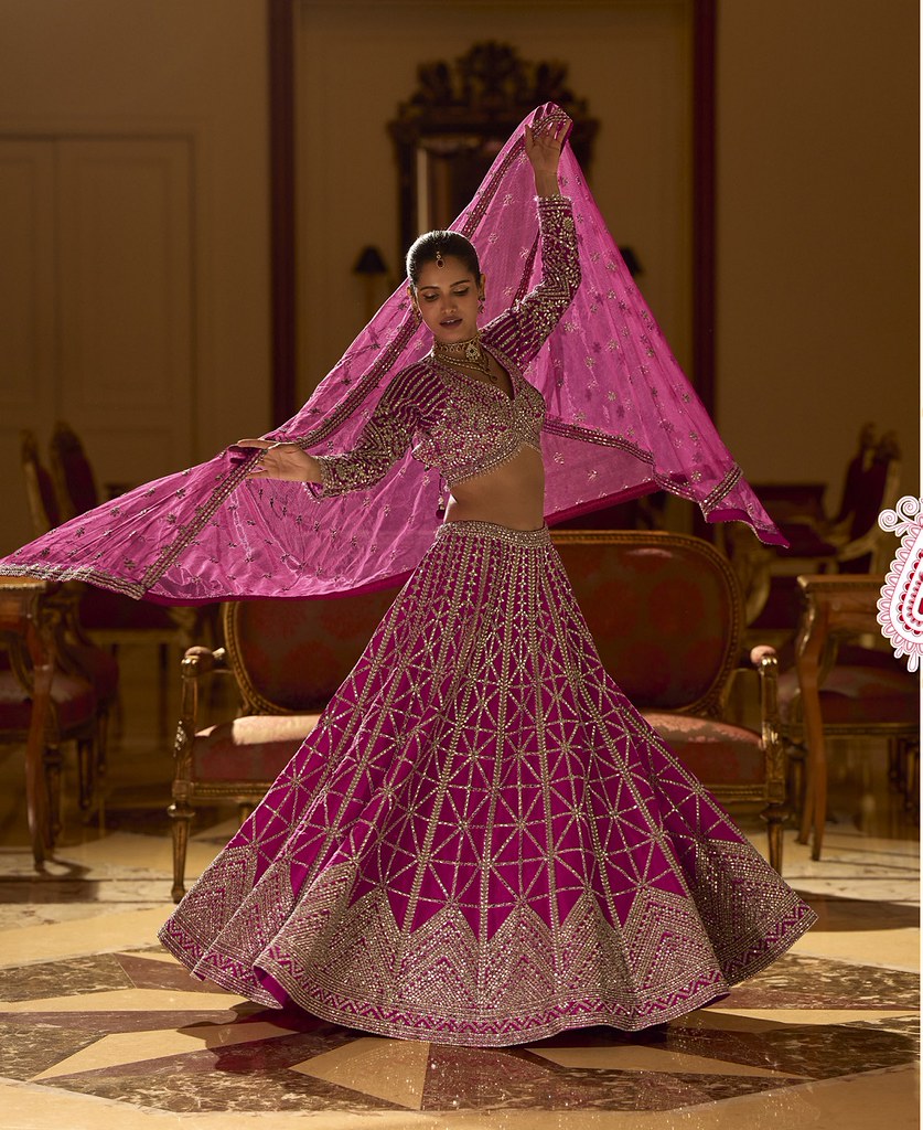 RoyalVivah Silk Lehengas Pink