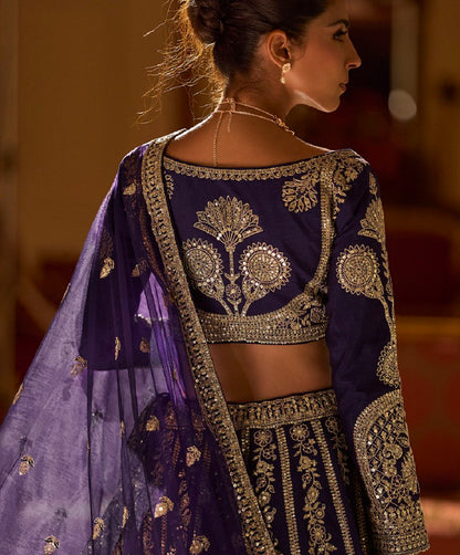 RoyalVivah Silk Lehengas Purple
