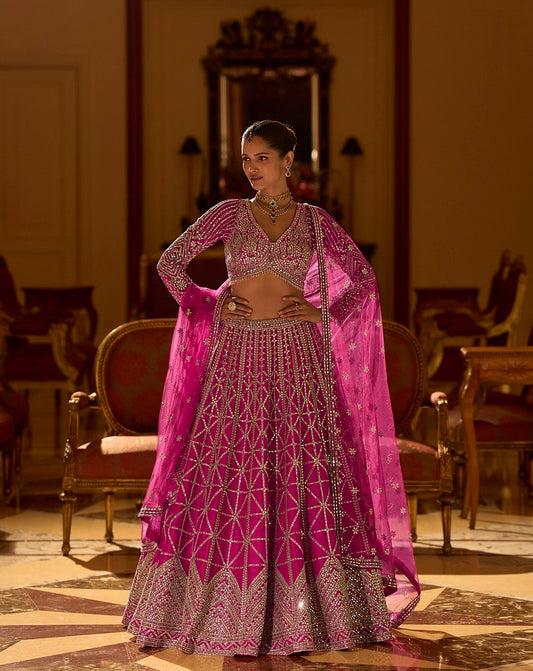 RoyalVivah Silk Lehengas Pink
