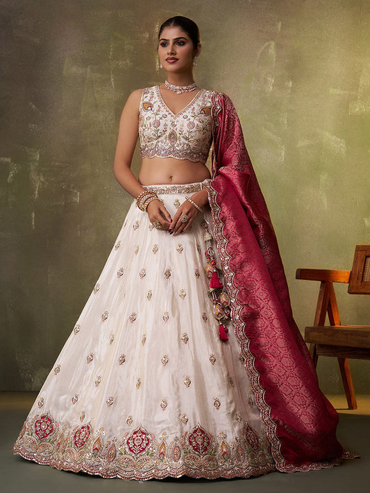 SilkSandhya Lehenga Set Beige