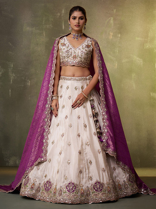 SilkSandhya Lehenga Set Beige