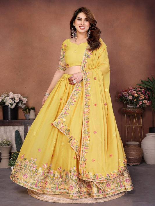 UtsavRang Lehenga Set Yellow