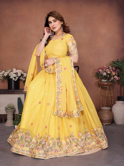 UtsavRang Lehenga Set Yellow