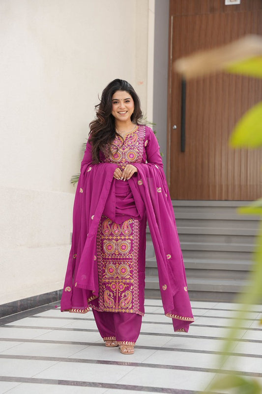 BloomTint Salwar Suits Magenta