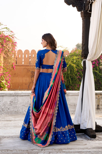 OpalWeave Lehengas Royal Blue
