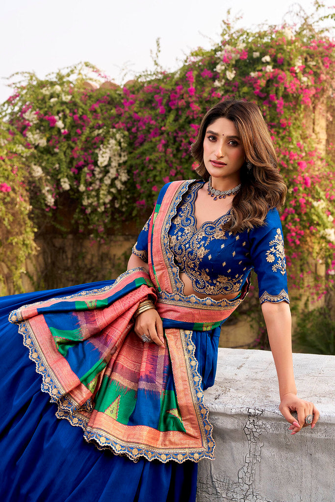 OpalWeave Lehengas Royal Blue