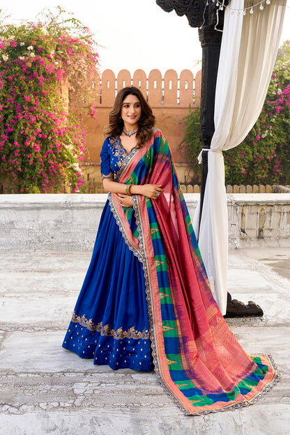 OpalWeave Lehengas Royal Blue