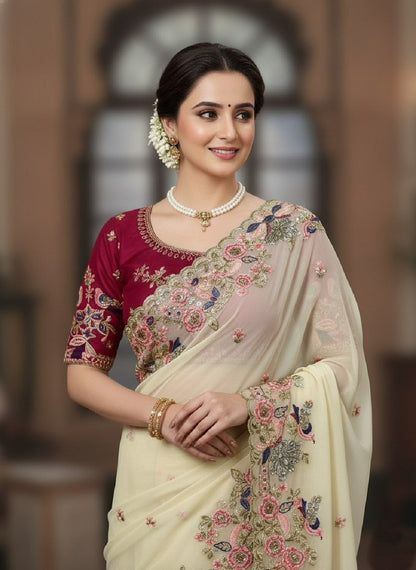 Opal Flow Sarees Multi